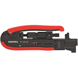 Knipex 97 40 20 SB Narzędzie kompresyjne do wtyków koncentrycznych